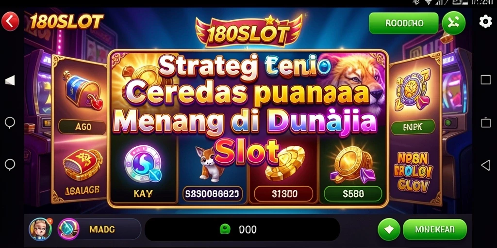 Tampilan antarmuka gameplay yang mendetail dan menarik di 180SLOT.