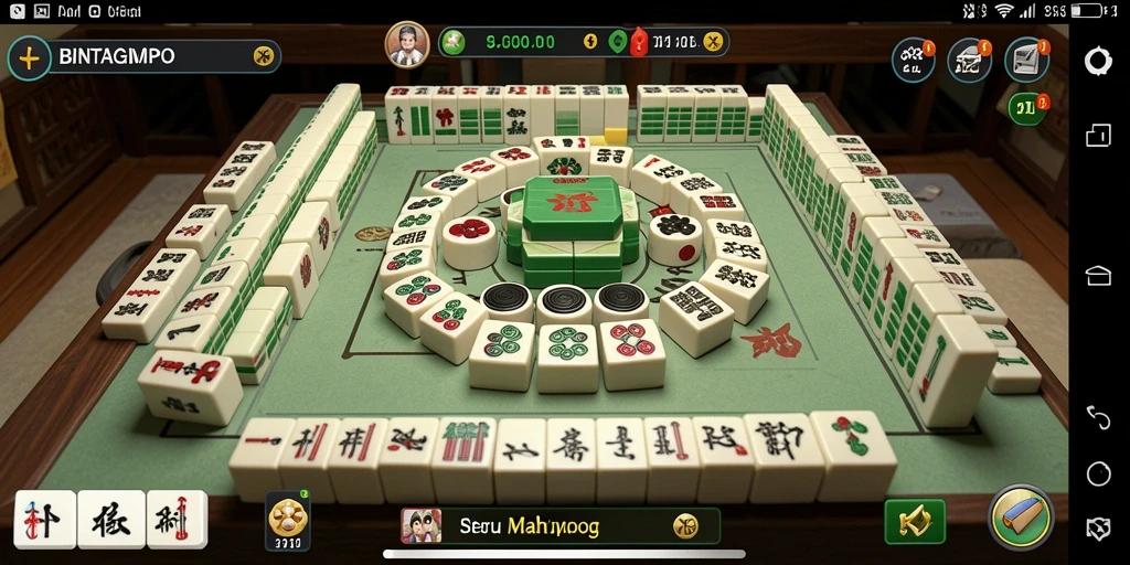 Tampilan gameplay Mahjong yang mengasyikkan dalam BINTANGMPO.