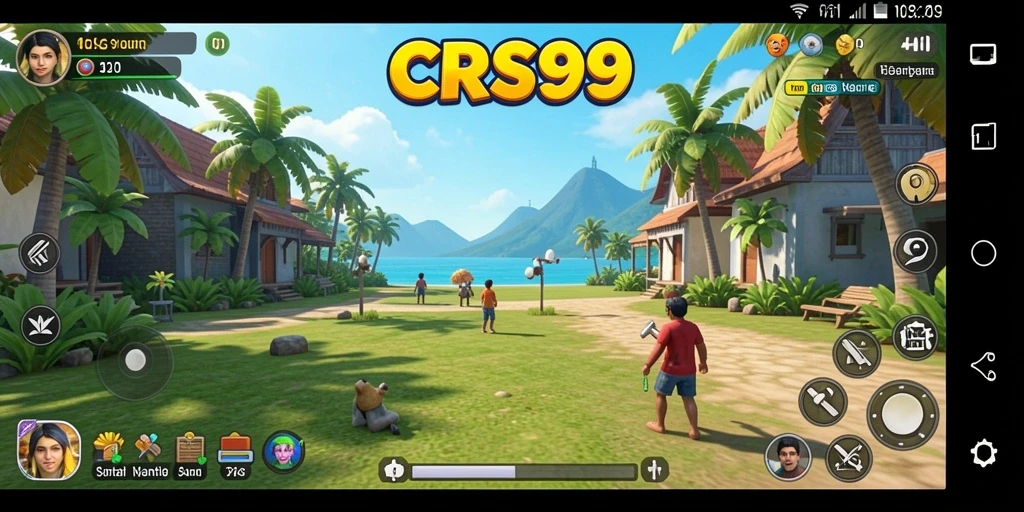Tampilan gameplay <strong>CRS99</strong> yang seru dan penuh warna.