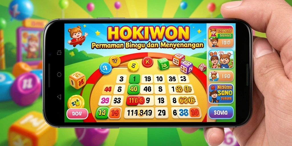Gameplay seru HOKIWON dengan grafis Bingo menarik.