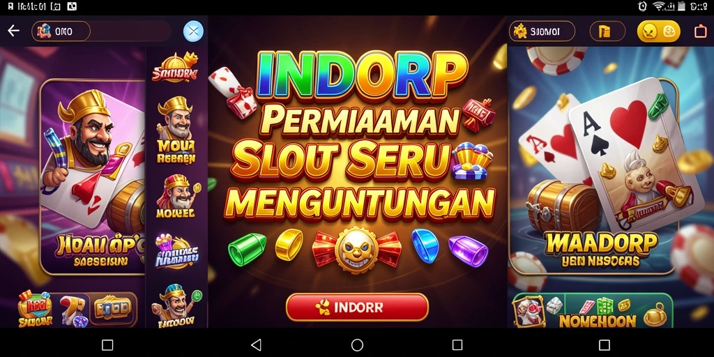 Tampilan screenshot INDORP menampilkan gameplay Slot yang menarik dan penuh warna.