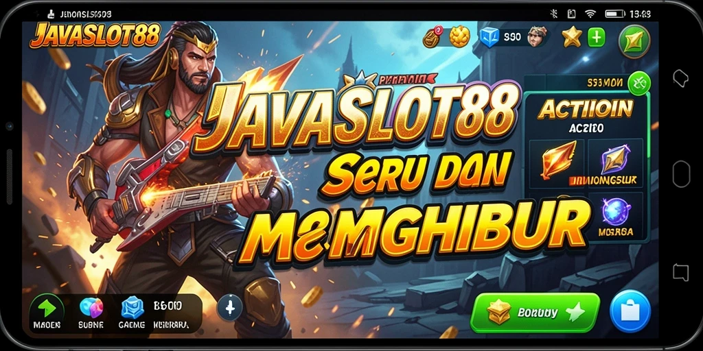Tampilan gameplay seru dari JAVASLOT88 dengan aksi mendebarkan.