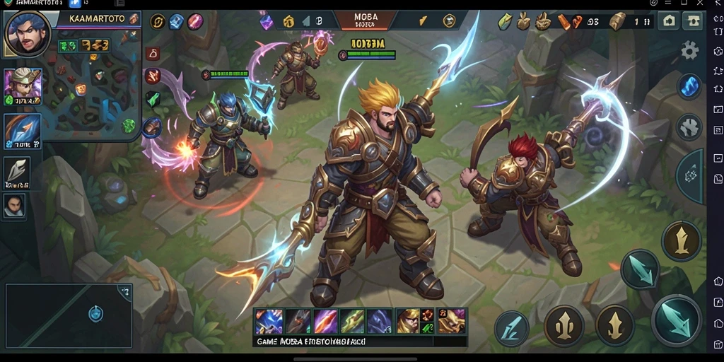 Tampilan gameplay seru dan strategi tim dalam KAMARTOTO.