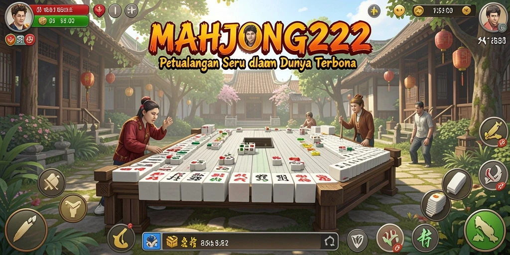 Tampilan gameplay Open World yang menakjubkan dalam MAHJONG222.