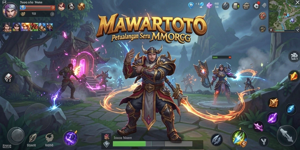 Screenshot utama MAWARTOTO menampilkan aksi seru dalam dunia MMORPG.