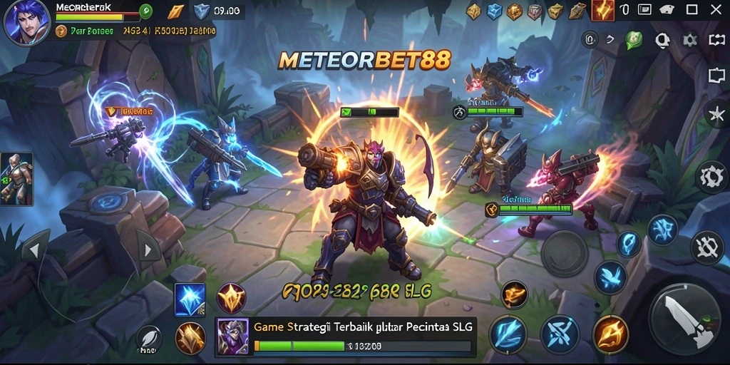 Tampilan gameplay SLG yang mendebarkan di METEORBET88.