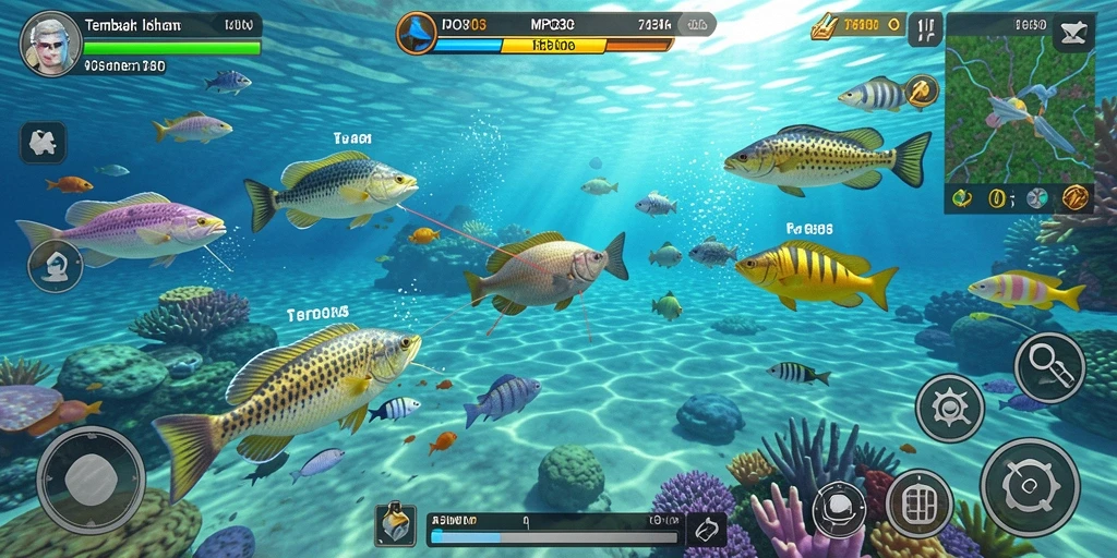 Gameplay seru MPO303 dengan aksi tembak ikan yang intens.