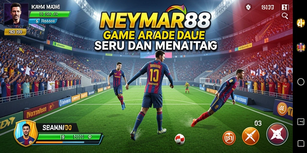 Tampilan gameplay seru NEYMAR88 dengan aksi menarik.