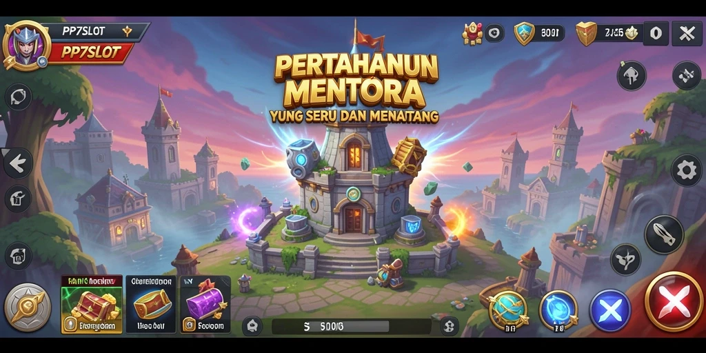 Gambaran menarik dari gameplay Tower Defense di PP7SLOT.