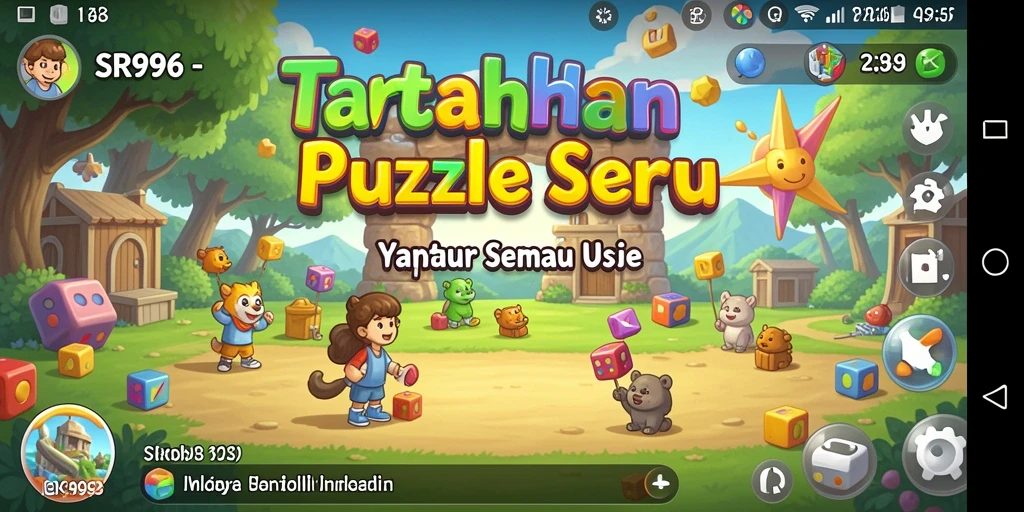 Screenshot gameplay SR996 menampilkan tantangan puzzle yang menarik.