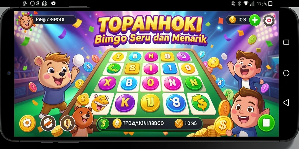 Tampilan gameplay Bingo yang seru di TOPANHOKI.