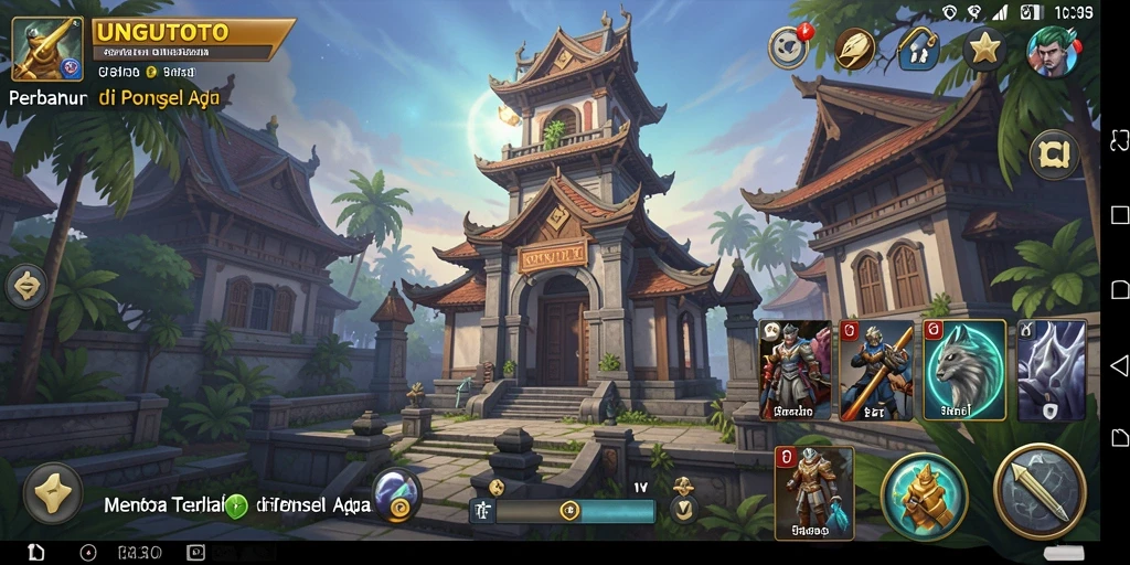 Tampilan gameplay UNGUTOTO yang menegangkan dengan strategi Tower Defense.