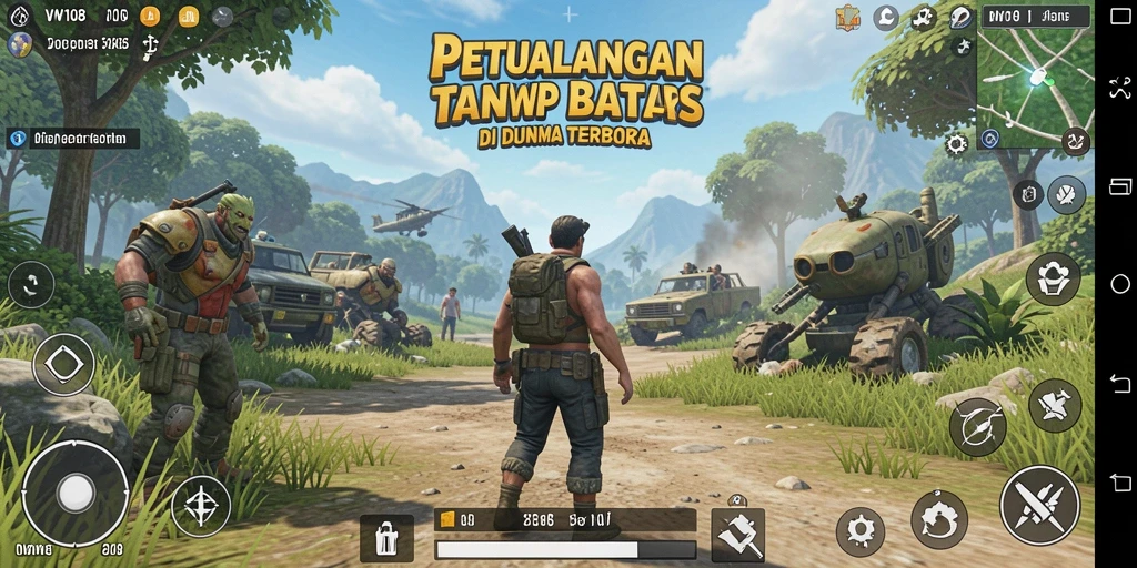 Tampak gameplay VW108 yang menarik dan mendebarkan dalam dunia Open World.